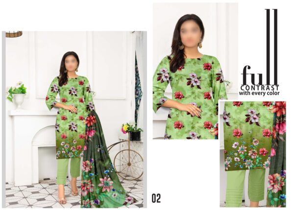 Suraj Mukhi Mid-Summer Collection 2025 by Hafsa Collection – Asif Saeed, Volume 296 – Ten Designs, Ten Colors - Image 8