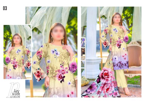 Suraj Mukhi Mid-Summer Collection 2025 by Hafsa Collection – Asif Saeed, Volume 296 – Ten Designs, Ten Colors - Image 2