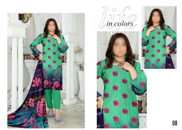 Suraj Mukhi Mid-Summer Collection 2025 by Hafsa Collection – Asif Saeed, Volume 296 – Ten Designs, Ten Colors - Image 6