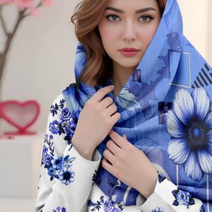 Saman by Hafsa Collection digital printed lawn suit with chiffon dupatta and cotton shalwar summer 2026